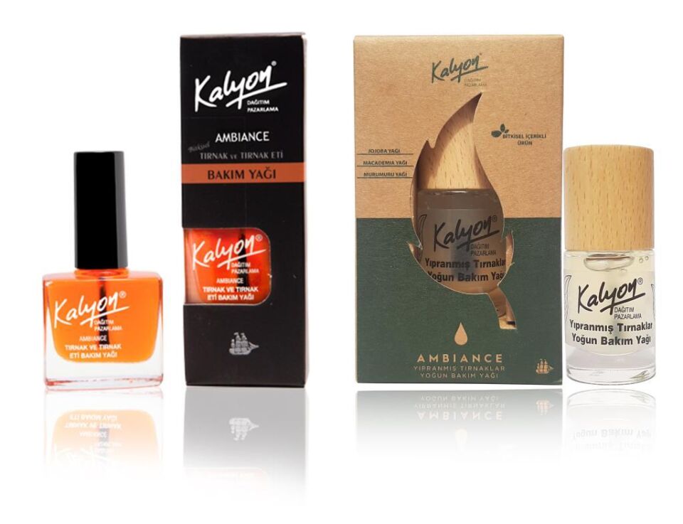 Kalyon Tırnak Bakım Yağı+Kalyon Bitkisel Yıpranmış Tırnaklar Yoğun Bakım Yağı 11 Ml