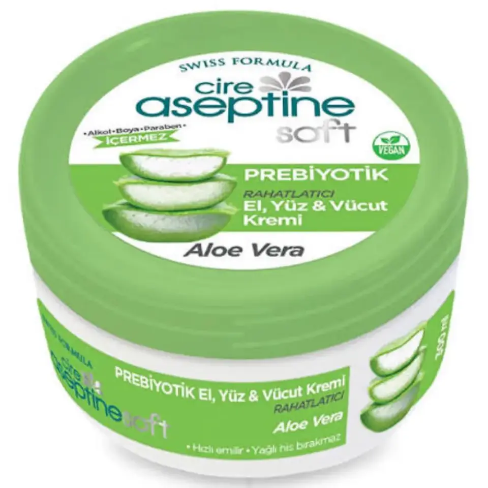 Cire Aseptine Prebiyotik Aloe Vera Krem 300 ml