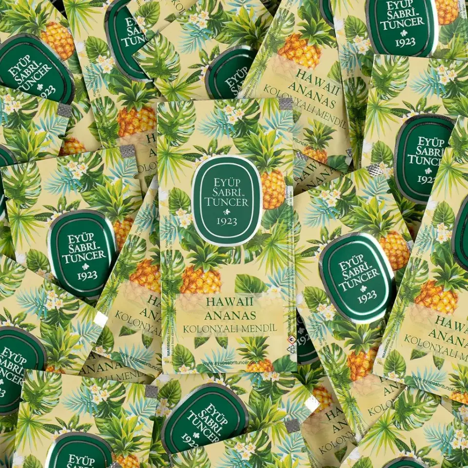 Hawaii Ananas Kolonyalı Mendil 150'li