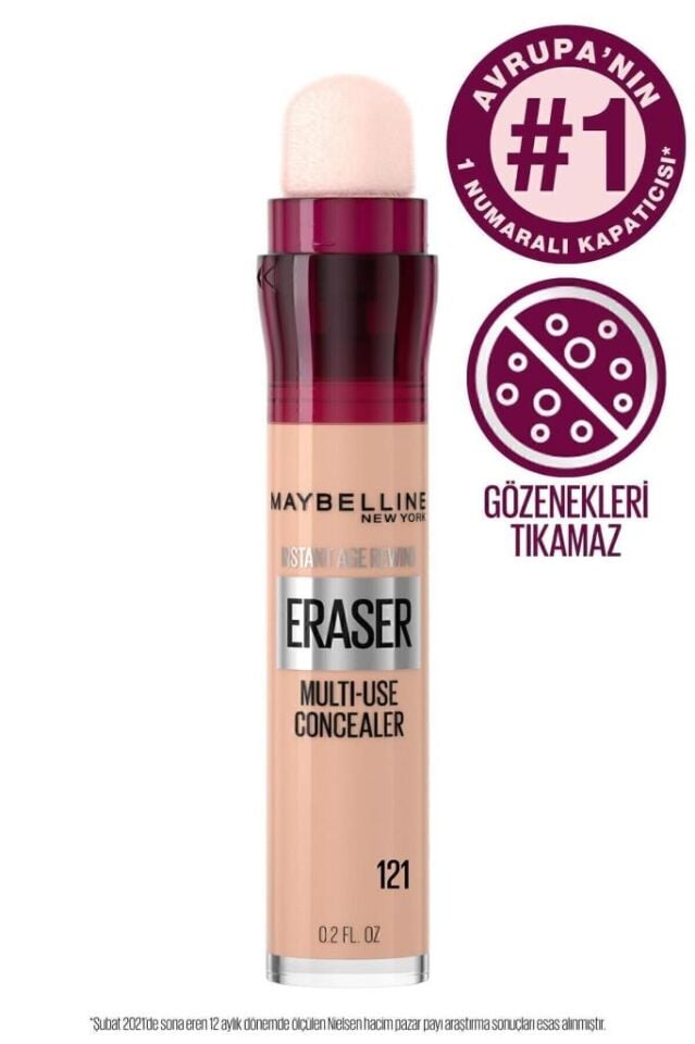 Maybelline New York Instant Age Eraser Concealer 121 Light Honey