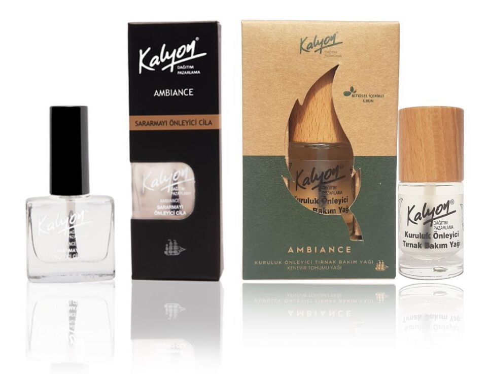 Kalyon Sararmayı Önleyici+Kalyon Bitkisel Kuruluk Önleyici Tırnak Bakım Yağı Kenevir Tohumu Yağı 11 Ml