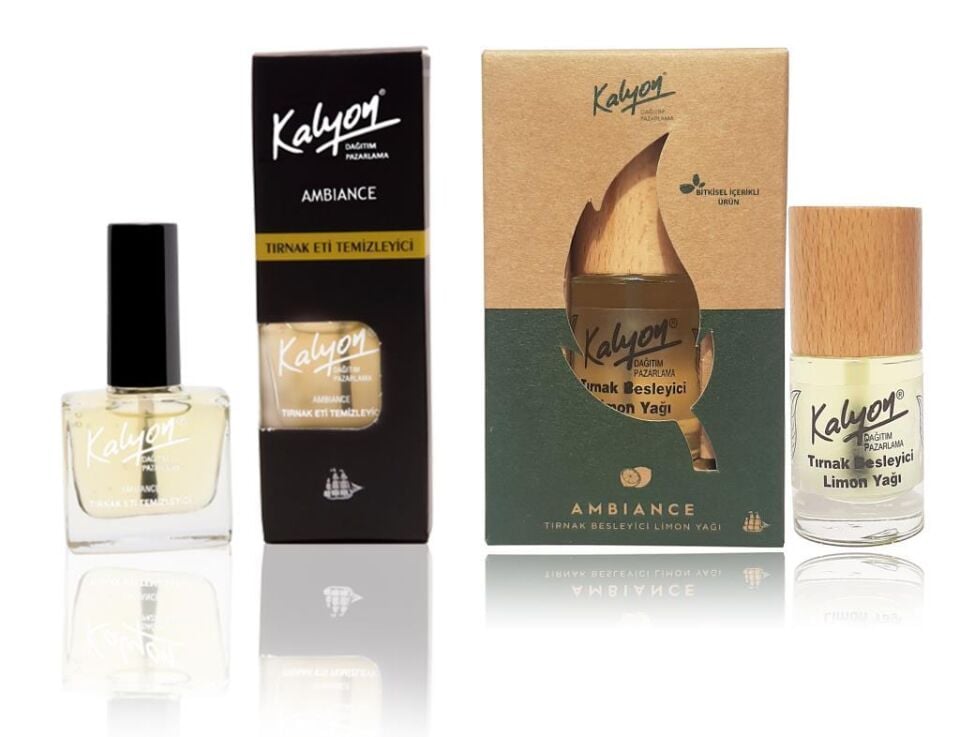 Kalyon Tırnak Eti Temizleyici+Kalyon Bitkisel Tırnak Besleyici Limon Yağı 11 Ml