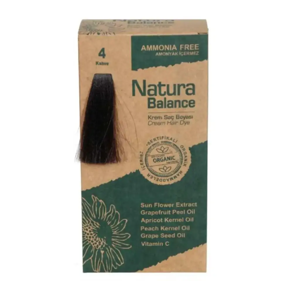 Natura Balance Saç Boyası 4 Kahve