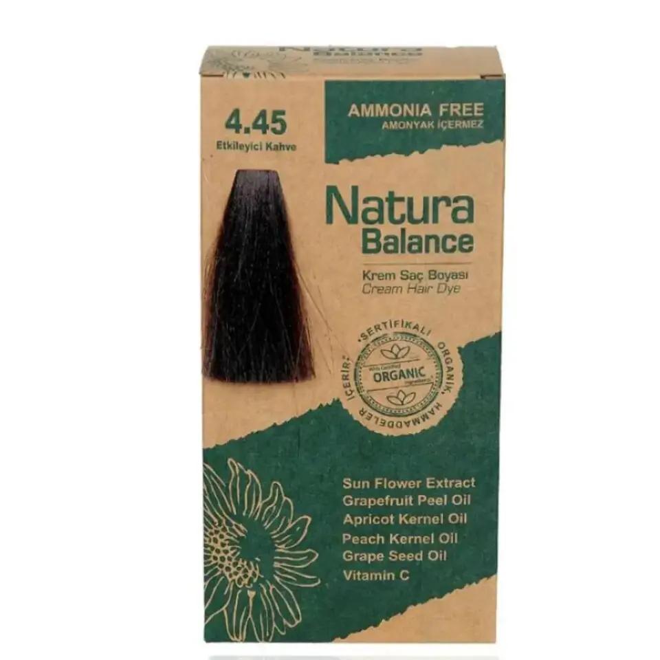 Natura Balance Saç Boyası 4.45 Etkileyici Kahve