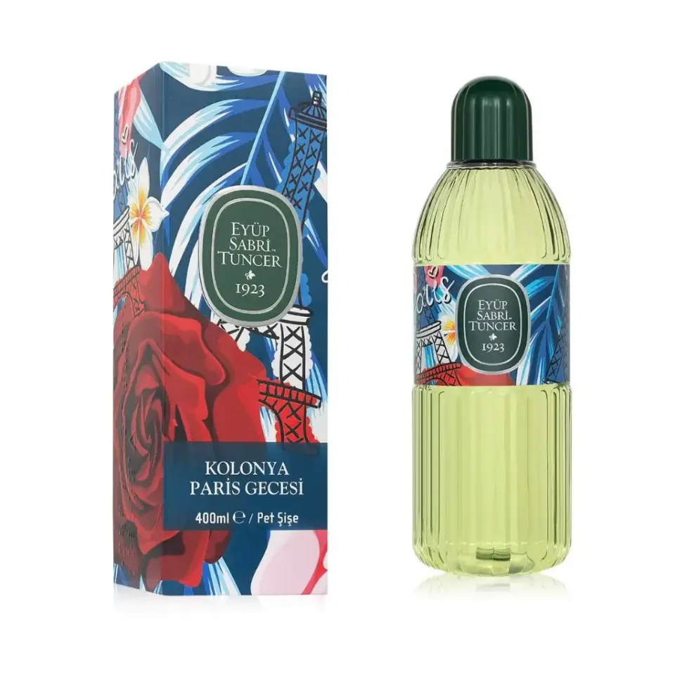 Eyüp Sabri Tuncer Paris Gecesi Kolonyası 400 ml pet şişe bergamot gül ylang ylang sedir ağacı paçuli vetiver sandal ağacı vanilya ve beyaz misk kokulu