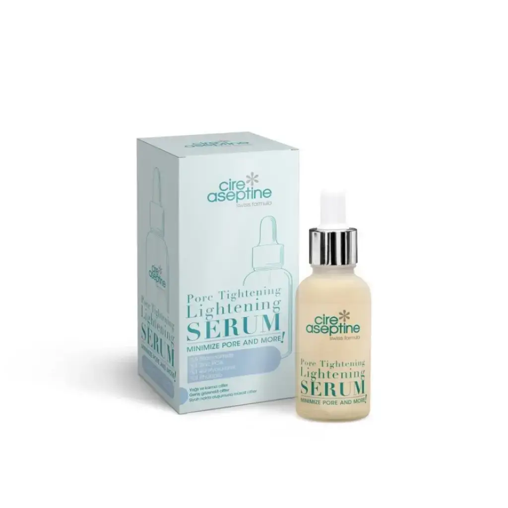 Cire Aseptine Pore Tightening Lightening Yüz Serumu 30 ml gözenek görünümünü azaltmaya ve cildi aydınlatmaya yardımcı bakım serumu