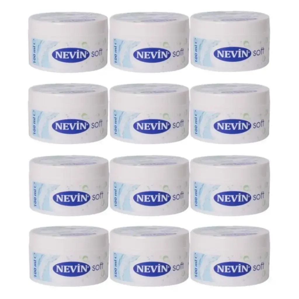 Nevin Soft Nemlendirici Bakım Kremi 100 ml 12 adet günlük el yüz ve vücut bakım kremi