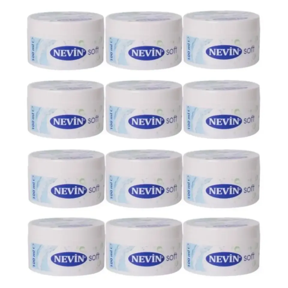Nevin Soft Nemlendirici Bakım Kremi 100 ml 12 adet günlük el yüz ve vücut bakım kremi