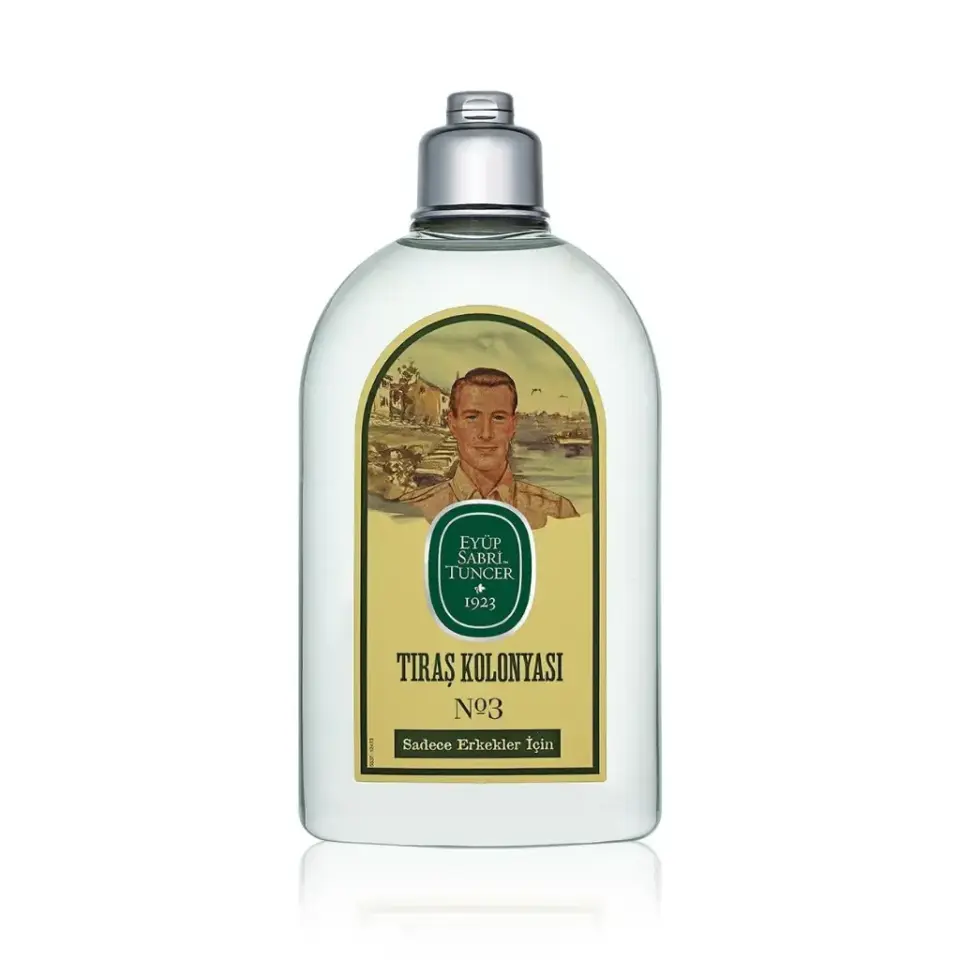 Eyüp Sabri Tuncer Tıraş Kolonyası No 3 250 ml bergamot greyfurt limon portakal çiçeği yasemin amber misk sedir ağacı ve vetiver kokulu tıraş sonrası k