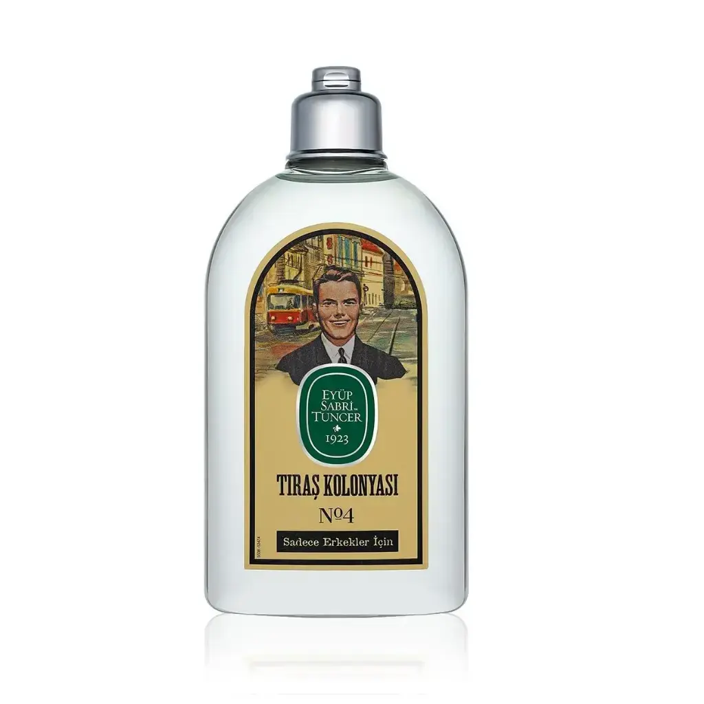 Eyüp Sabri Tuncer Tıraş Kolonyası No 4 250 ml turunç kakule limon portakal yasemin biberiye gül vetiver misk ve Brezilya gül ağacı kokulu tıraş sonras
