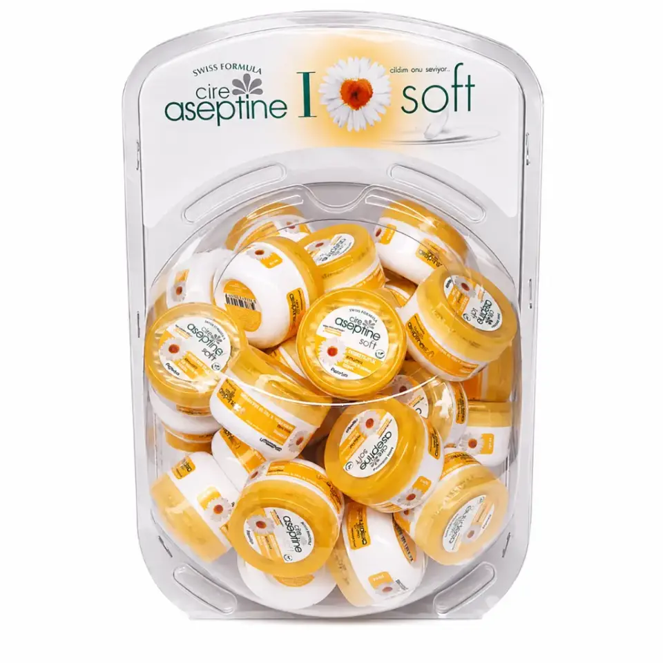 Cire Aseptine Papatya Soft Prebiyotik Besleyici El Yüz Vücut Kremi 30 ml 50'li Stand