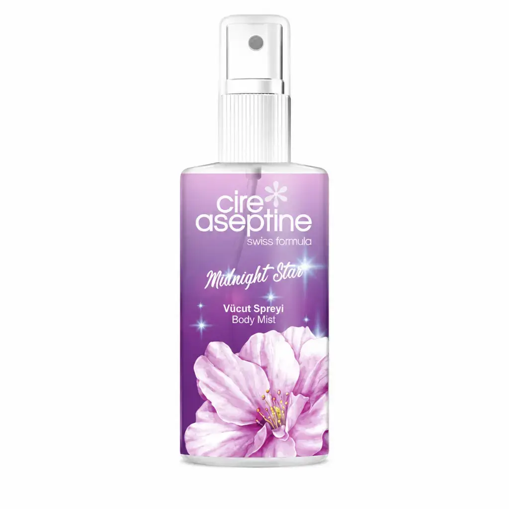 Cire Aseptine Midnight Star Vücut Spreyi 50 ml kadınlar için günlük kullanıma uygun hoş kokulu vücut spreyi