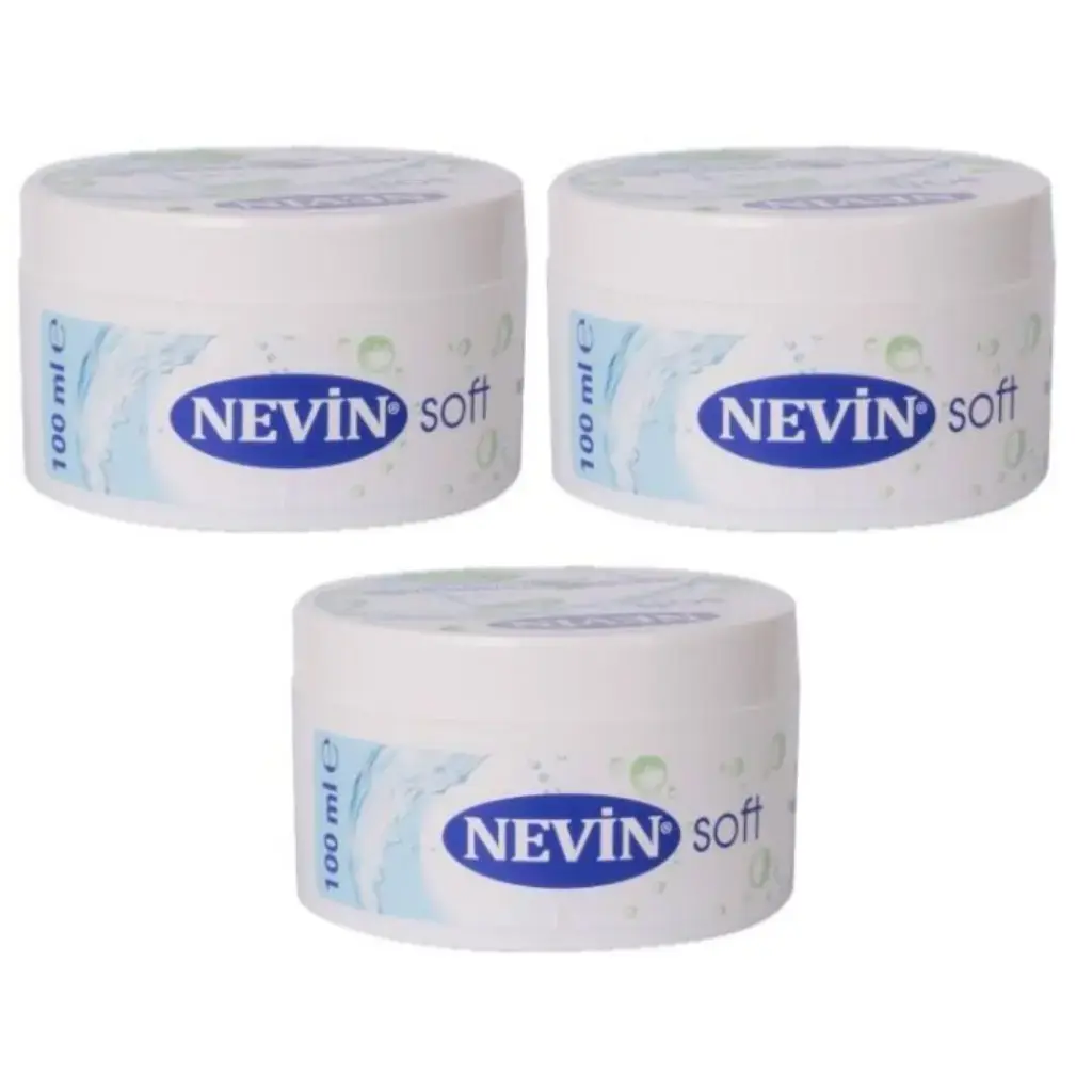 Nevin Soft Nemlendirici Bakım Kremi 100 ml 3 adet günlük el yüz ve vücut bakım kremi