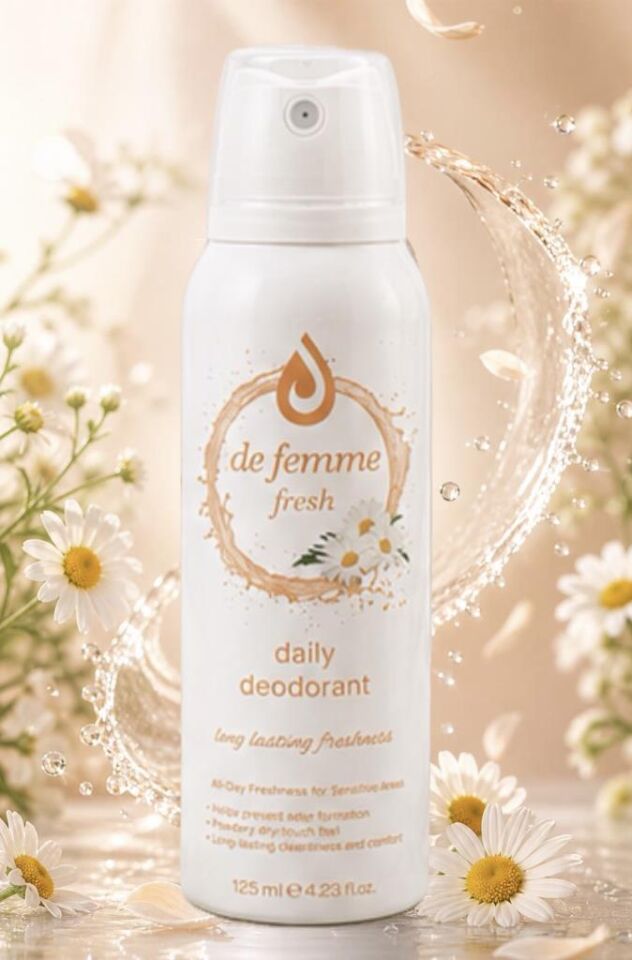 De Femme 3 Adet Fresh Daily İntim Genital Bölge Deodorant 125 Ml
