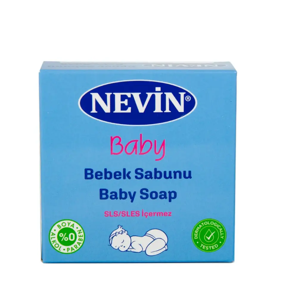 Nevin Bebek Sabunu 100 gr sekizgen kalıp saç ve vücut temizliği için bebek sabunu