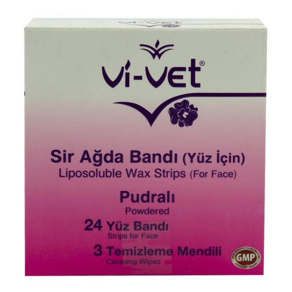 Vi-Vet Yüz İçin Sir Ağda Bandı Pudralı 24'lü 1 Ad.