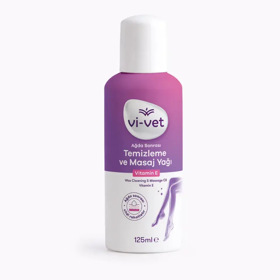 Vi-Vet Ağda Sonrası Temizleme ve Masaj Yağı E Vitamini 125 ml
