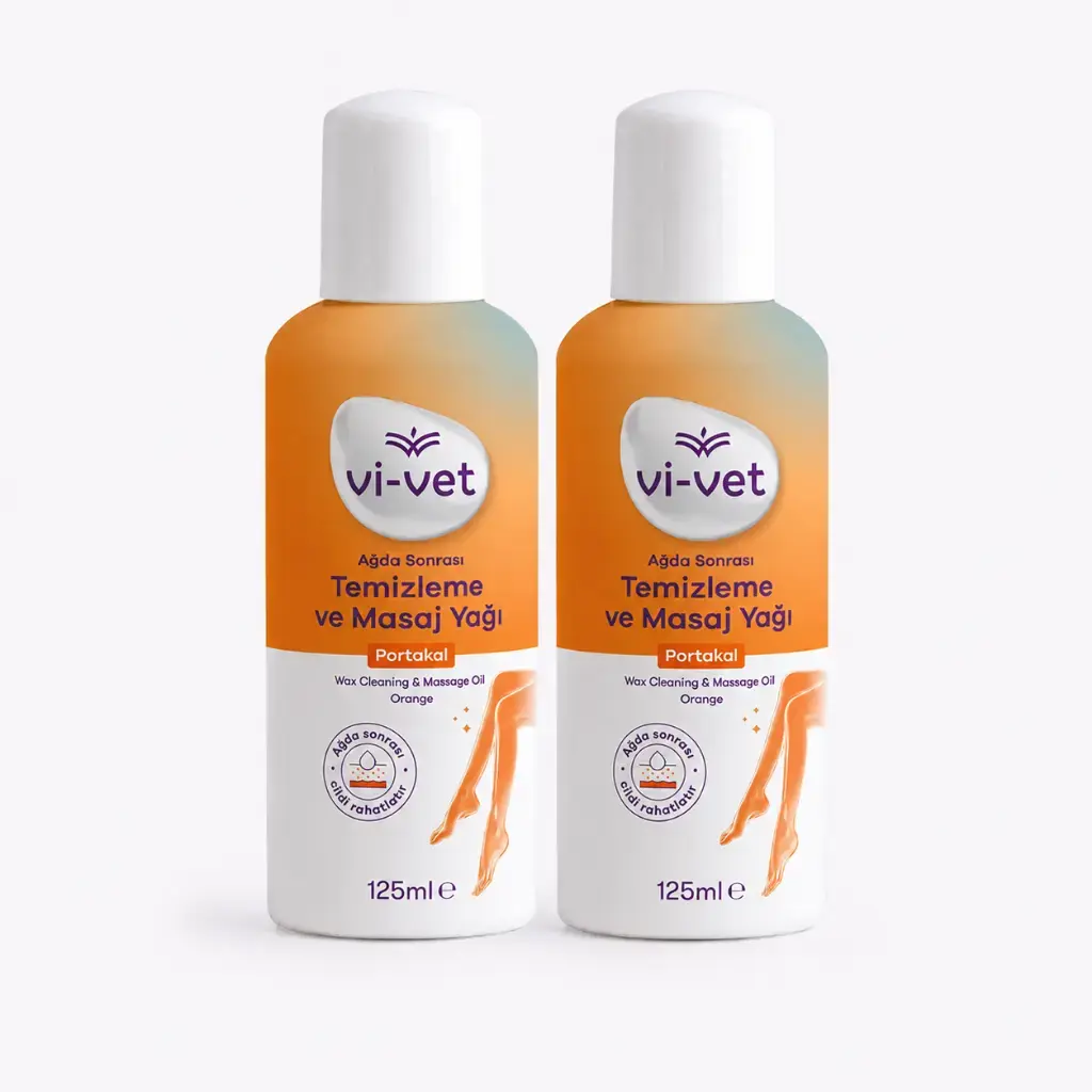 Vi-Vet Ağda Sonrası Temizleme ve Masaj Yağı Portakal 125 ml 2 Adet