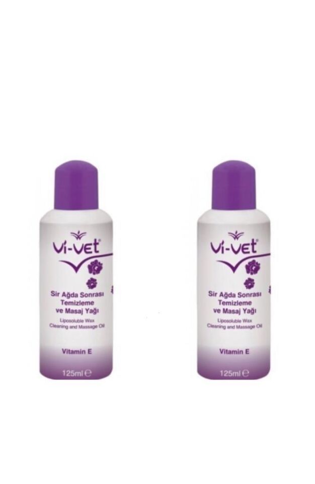 Vi-Vet Ağda Sonrası Temizleme Ve Masaj Yağı E Vitamini 125 ml 2 Ad.