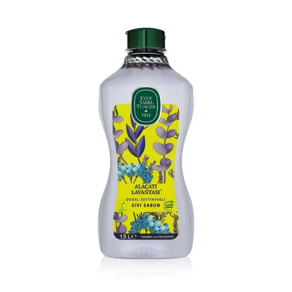 Eyüp Sabri Tuncer Alaçatı Lavantası Doğal Zeytinyağlı Sıvı Sabun 1.5 lt