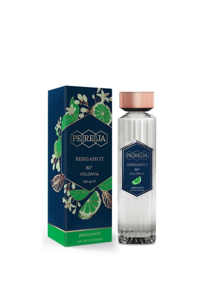 Pereja Bergamot Kolonyası 250 ml Cam Şişe -Lüks& Kalıcı Kokusuyla
