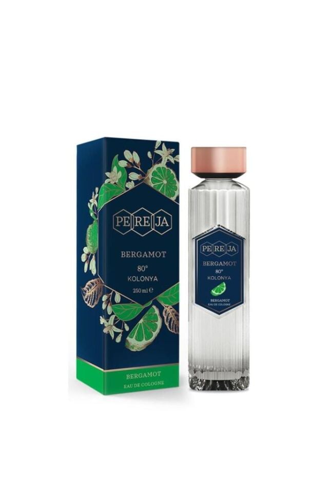 Pereja Bergamot Kolonyası 250 ml Cam Şişe -Lüks& Kalıcı Kokusuyla