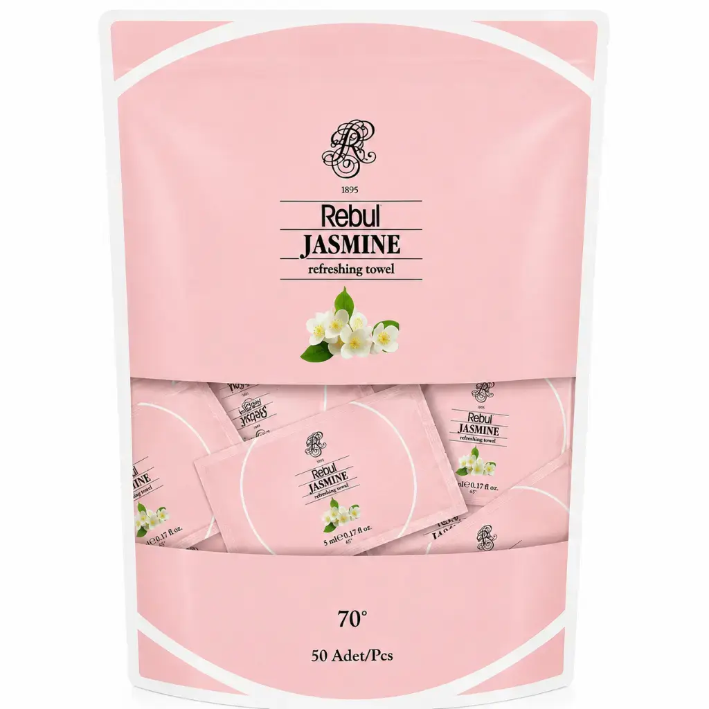 Rebul Jasmine 50'li Kolonyalı Mendil Poşet