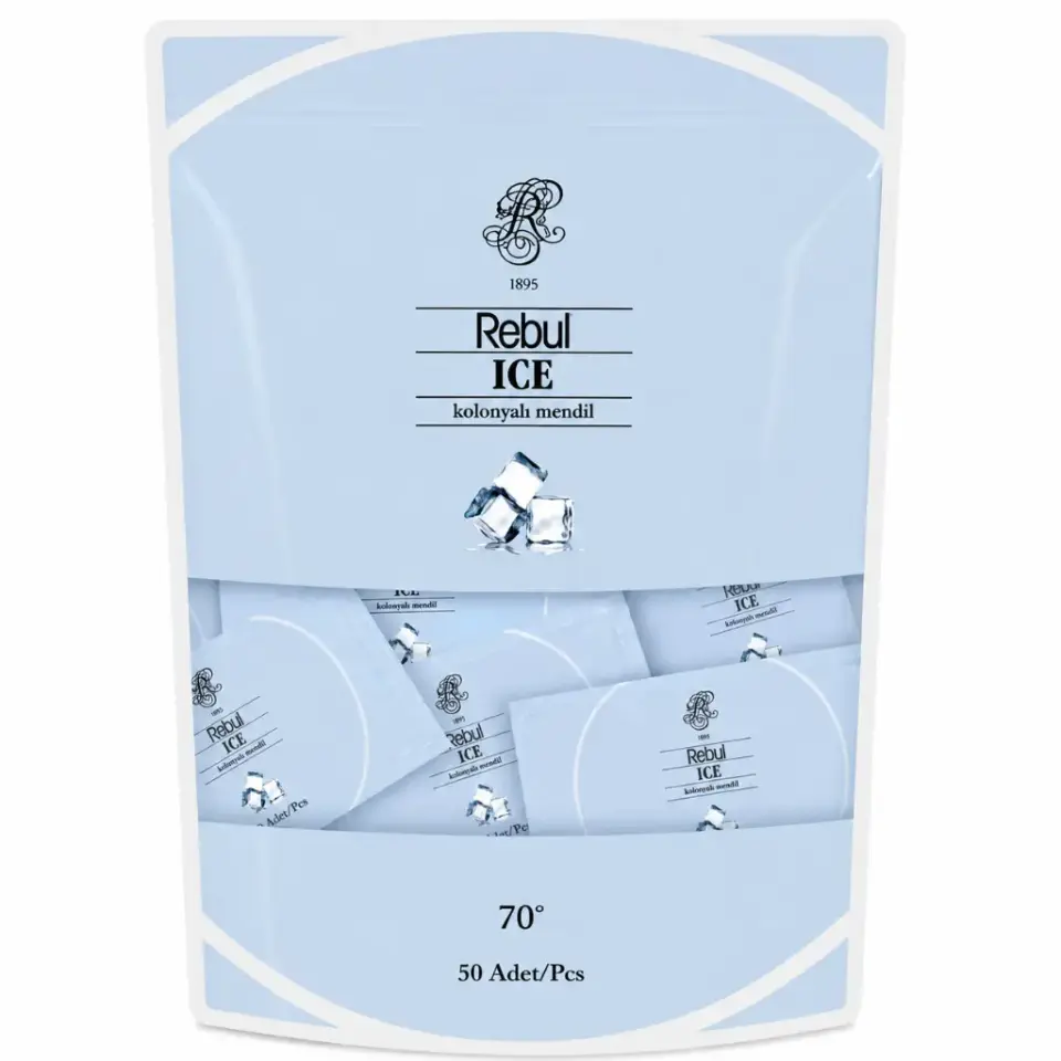 Rebul Ice 50'li Kolonyalı Mendil Poşet
