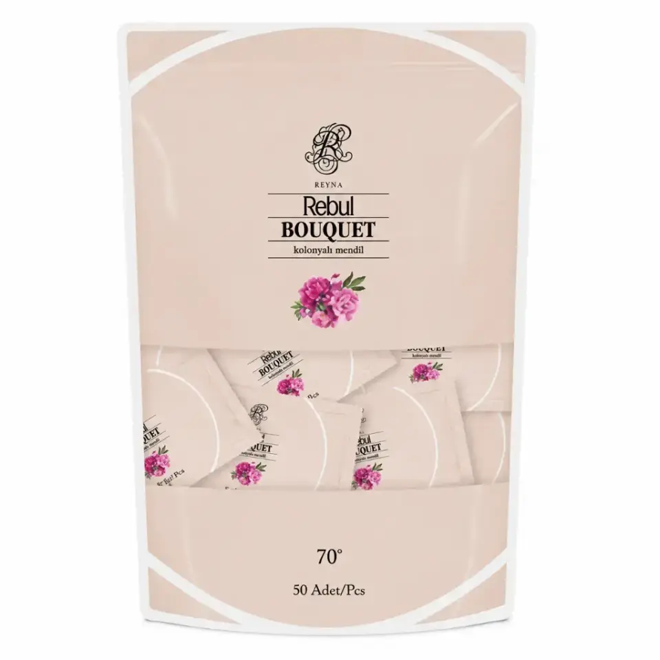 Rebul Bouquet 50'li Kolonyalı Mendil Poşet
