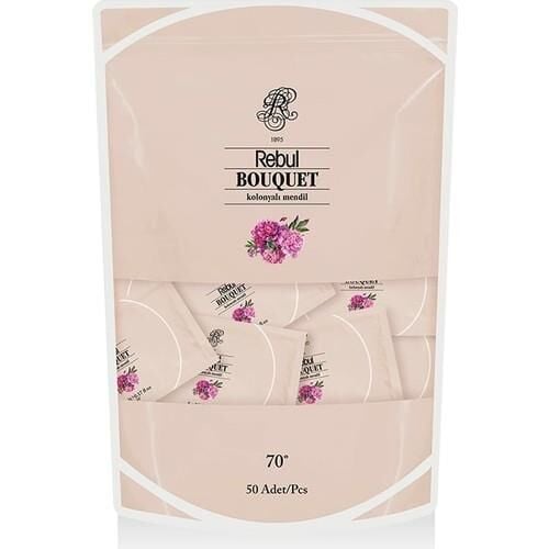 Rebul Kolonyalı Mendil Bouquet Poset 50 li