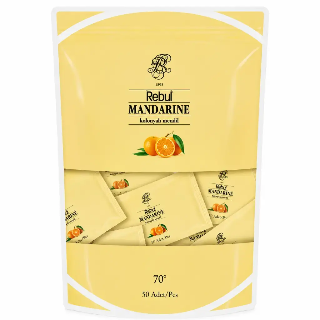 Rebul Mandarine 50'li Kolonyalı Mendil Poşet