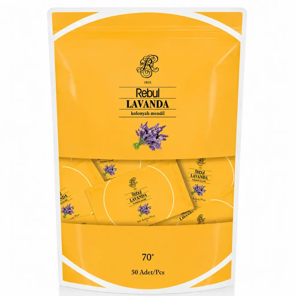 Rebul Lavanda 50'li Kolonyalı Mendil Poşet