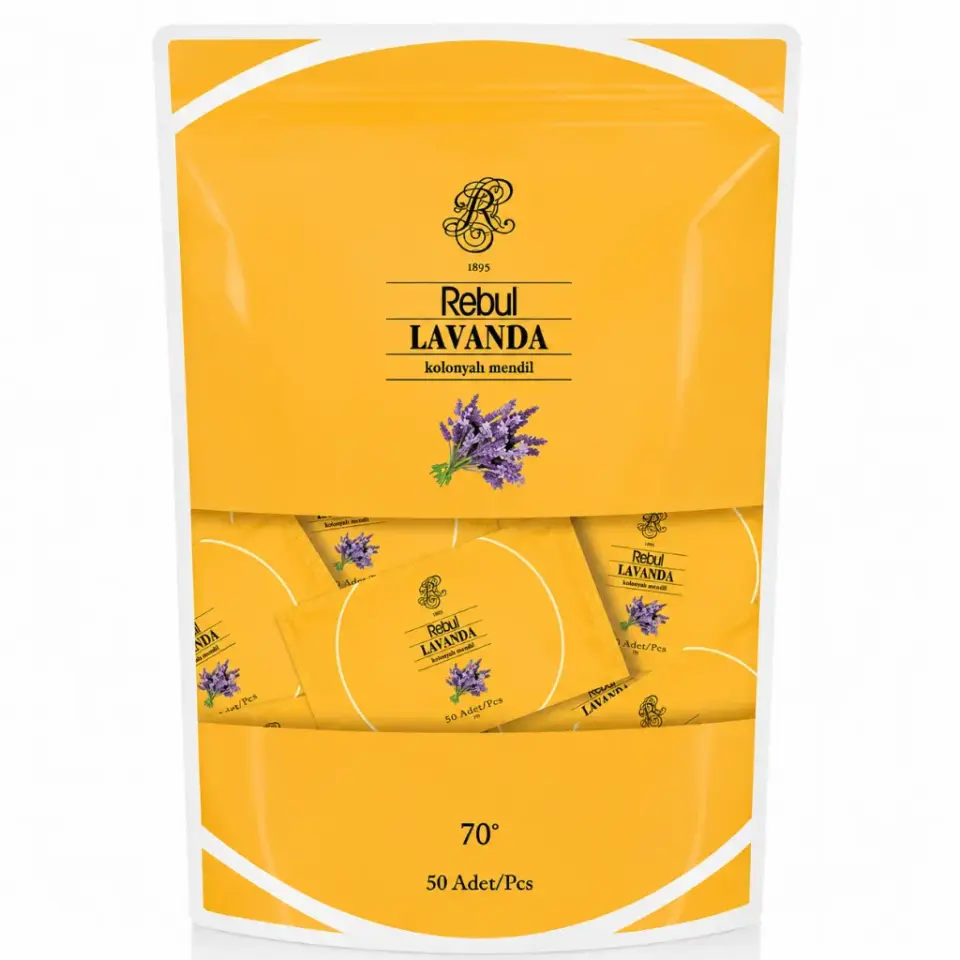 Rebul Lavanda 50'li Kolonyalı Mendil Poşet